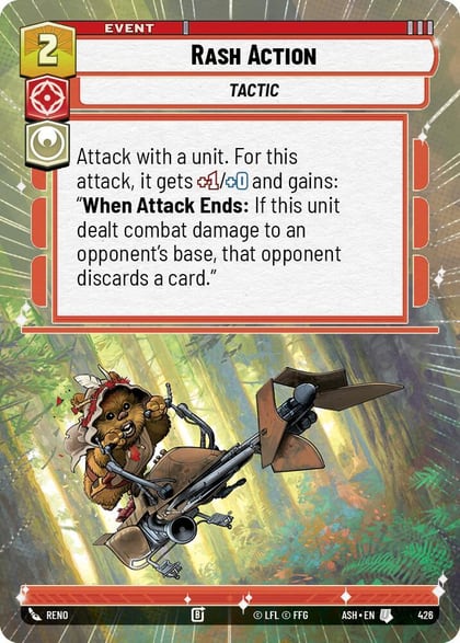Rash Action (Hyperspace), Ashes of the Empire 426