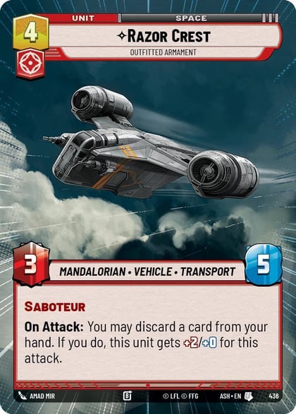 Razor Crest - Outfitted Armament (Hyperspace), Ashes of the Empire 436