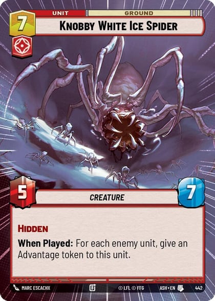Knobby White Ice Spider (Hyperspace), Ashes of the Empire 442