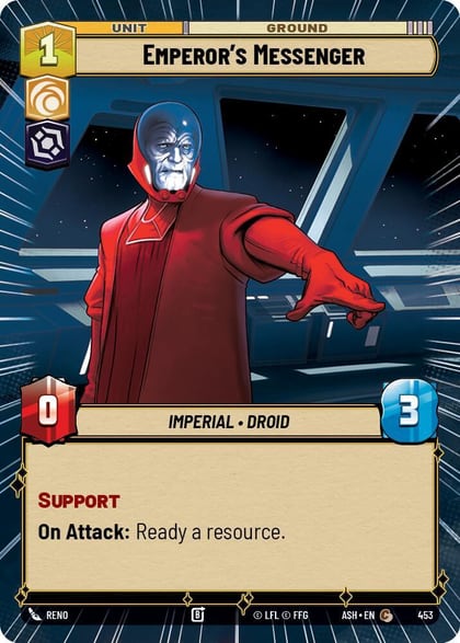 Emperor's Messenger (Hyperspace), Ashes of the Empire 453