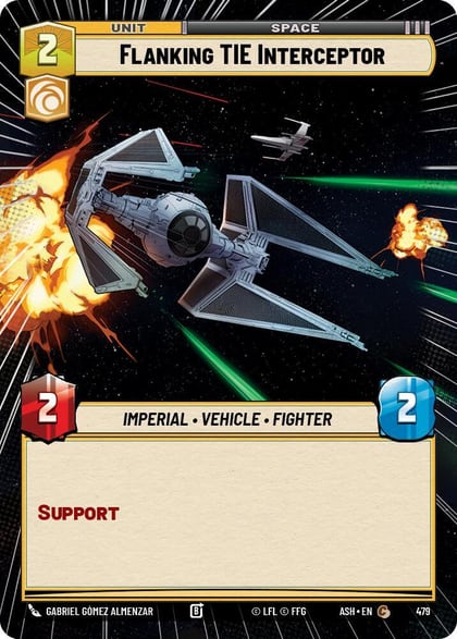 Flanking TIE Interceptor (Hyperspace), Ashes of the Empire 479