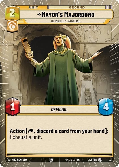 Mayor's Majordomo - No Problem Groveling (Hyperspace), Ashes of the Empire 481