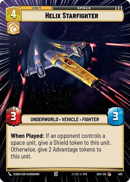 Helix Starfighter (Hyperspace), Ashes of the Empire 485