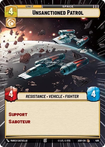 Unsanctioned Patrol (Hyperspace), Ashes of the Empire 486
