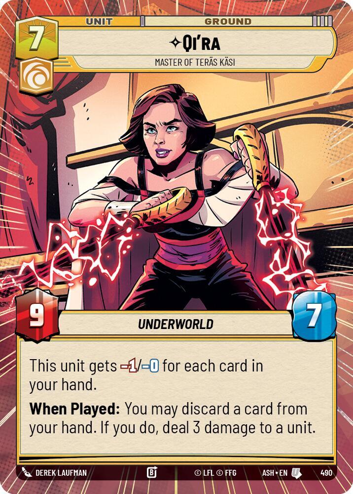 Qi'ra - Master of Teras Kasi (Hyperspace), Ashes of the Empire 490