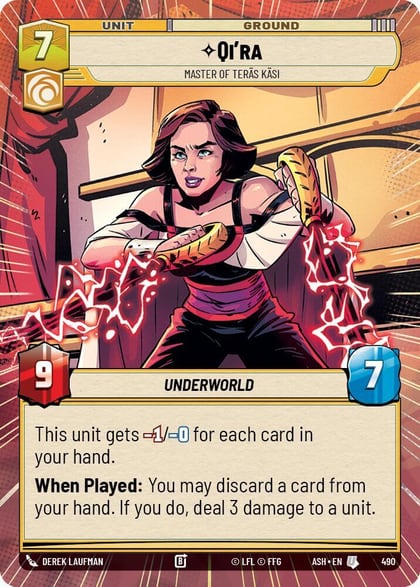 Qi'ra - Master of Teras Kasi (Hyperspace), Ashes of the Empire 490