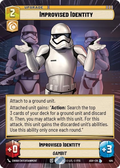 Improvised Identity (Hyperspace), Ashes of the Empire 494