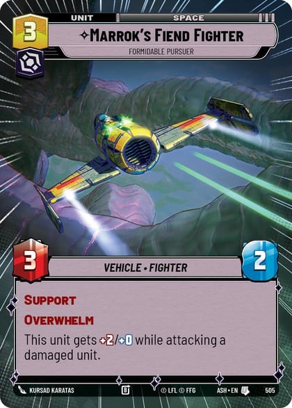 Marrok's Fiend Fighter - Formidable Pursuer (Hyperspace), Ashes of the Empire 505