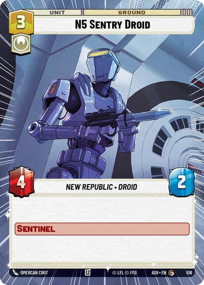 N5 Sentry Droid (Hyperspace), Ashes of the Empire 516