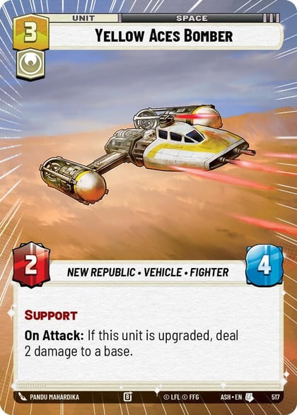 Yellow Aces Bomber (Hyperspace), Ashes of the Empire 517