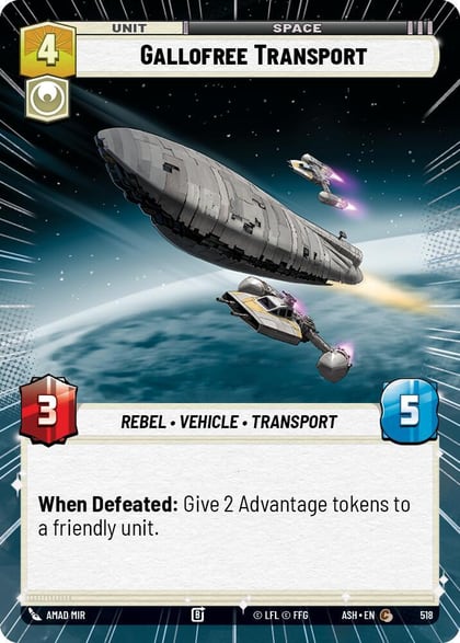 Gallofree Transport (Hyperspace), Ashes of the Empire 518
