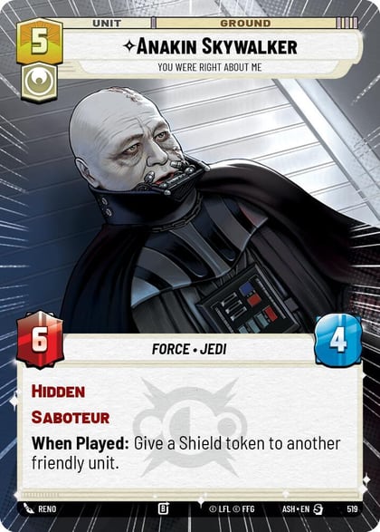 Anakin Skywalker - You Were Right About Me (Hyperspace), Ashes of the Empire 519
