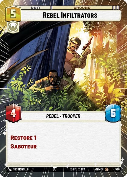 Rebel Infiltrators (Hyperspace), Ashes of the Empire 520
