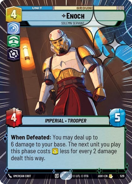 Enoch - Solemn Servant (Hyperspace Foil), Ashes of the Empire 529