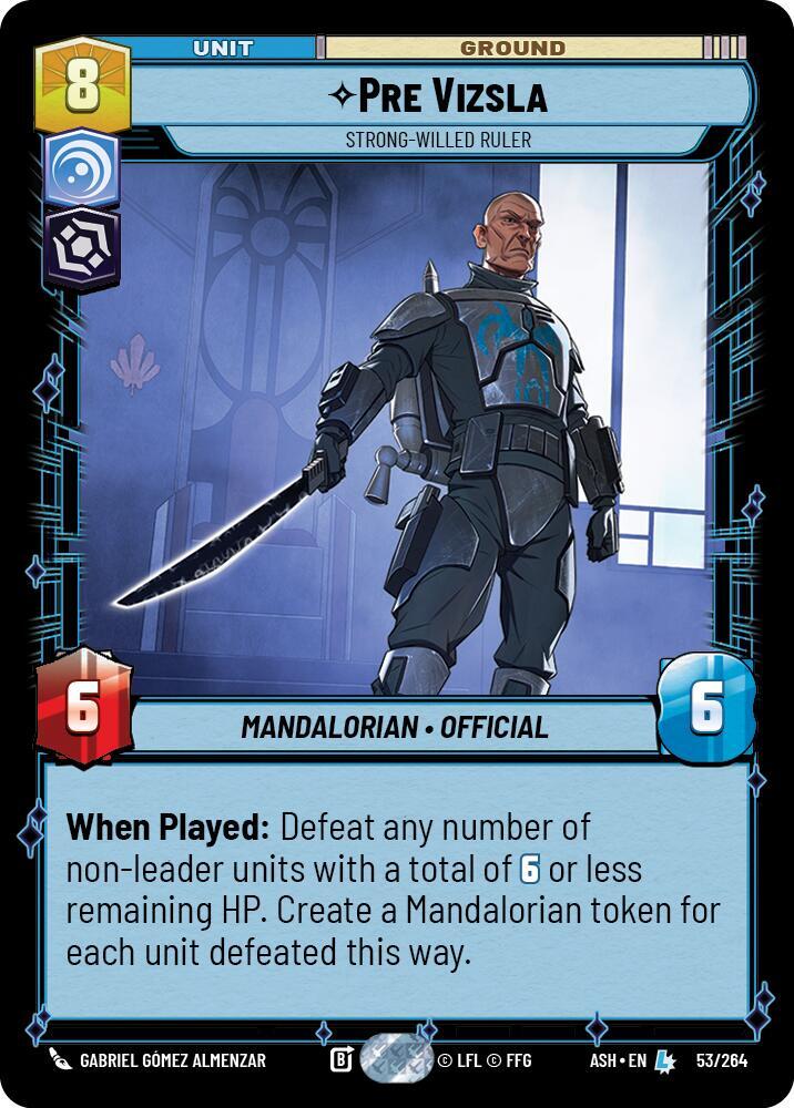 Pre Vizsla - Strong-Willed Ruler, Ashes of the Empire 53/264