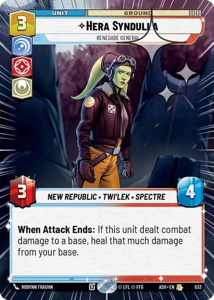 Hera Syndulla - Renegade General (Hyperspace Foil), Ashes of the Empire 533