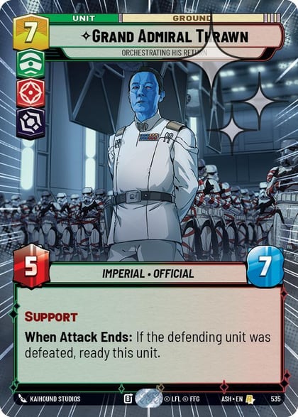 Grand Admiral Thrawn - Orchestrating His Return (Hyperspace Foil), Ashes of the Empire 535