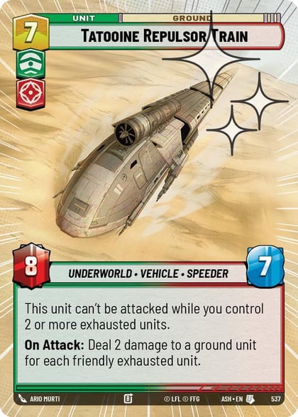 Tatooine Repulsor Train (Hyperspace Foil), Ashes of the Empire 537