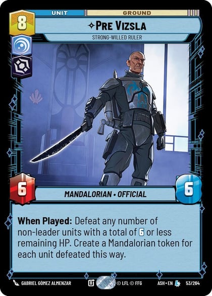 Pre Vizsla - Strong-Willed Ruler, Ashes of the Empire 53/264