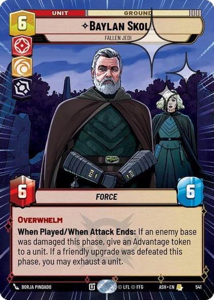 Baylan Skoll - Fallen Jedi (Hyperspace Foil), Ashes of the Empire 541