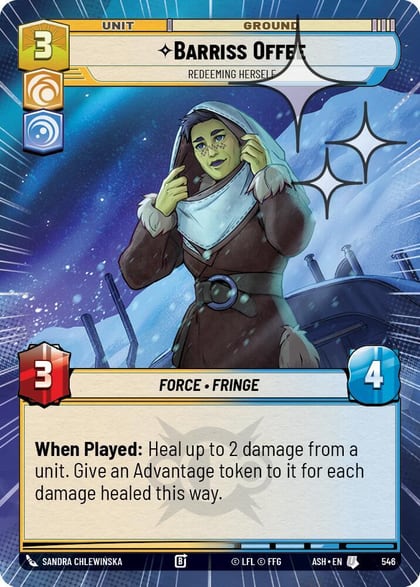 Barriss Offee - Redeeming Herself (Hyperspace Foil), Ashes of the Empire 546