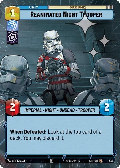 Reanimated Night Trooper (Hyperspace Foil), Ashes of the Empire 547