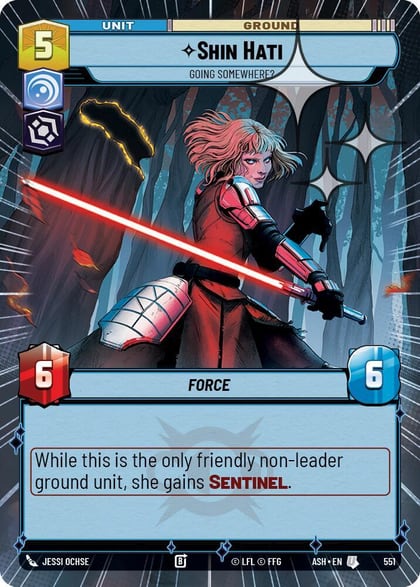 Shin Hati - Going Somewhere? (Hyperspace Foil), Ashes of the Empire 551