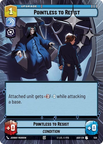 Pointless to Resist (Hyperspace Foil), Ashes of the Empire 556