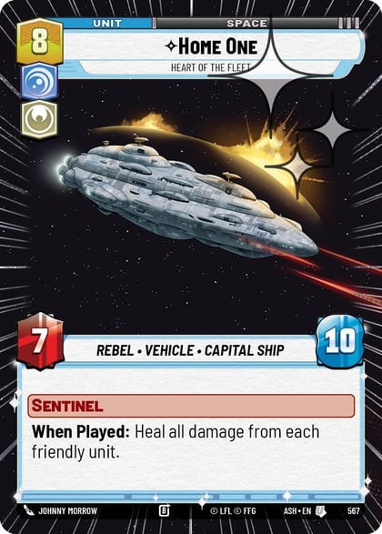 Home One - Heart of the Fleet (Hyperspace Foil), Ashes of the Empire 567