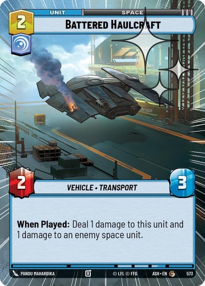 Battered Haulcraft (Hyperspace Foil), Ashes of the Empire 573