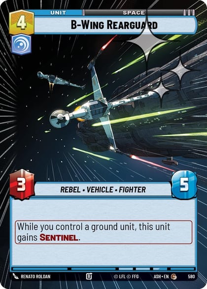 B-Wing Rearguard (Hyperspace Foil), Ashes of the Empire 580