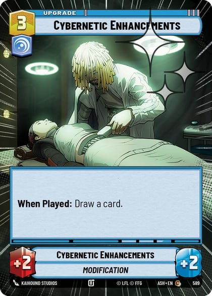 Cybernetic Enhancements (Hyperspace Foil), Ashes of the Empire 589