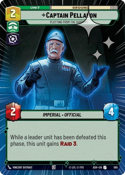 Captain Pellaeon - Plotting from the Shadows (Hyperspace Foil), Ashes of the Empire 595