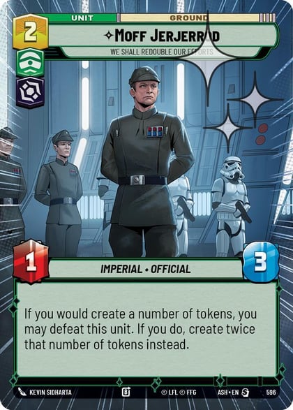 Moff Jerjerrod - We Shall Redouble Our Efforts (Hyperspace Foil), Ashes of the Empire 596