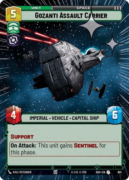 Gozanti Assault Carrier (Hyperspace Foil), Ashes of the Empire 601