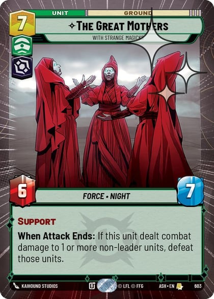 The Great Mothers - With Strange Magicks (Hyperspace Foil), Ashes of the Empire 603
