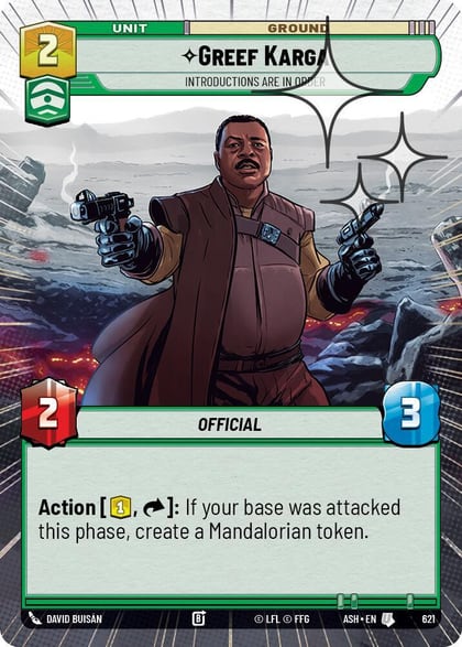 Greef Karga - Introductions are in Order (Hyperspace Foil), Ashes of the Empire 621