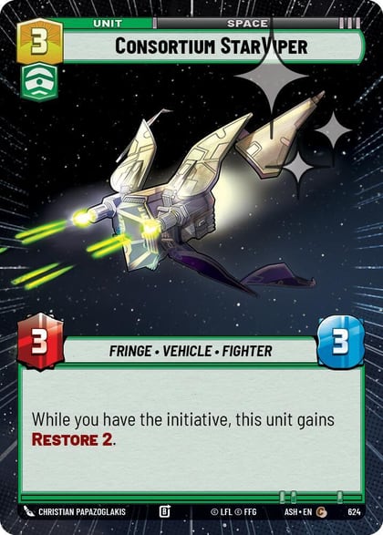 Consortium StarViper (Hyperspace Foil), Ashes of the Empire 624