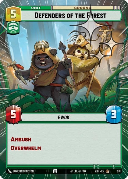 Defenders of the Forest (Hyperspace Foil), Ashes of the Empire 631