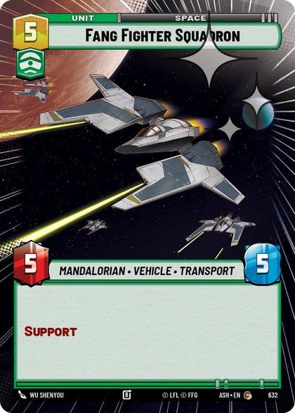 Fang Fighter Squadron (Hyperspace Foil), Ashes of the Empire 632