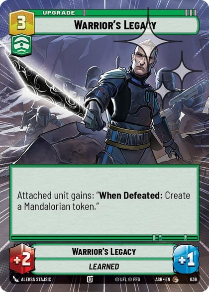Warrior's Legacy (Hyperspace Foil), Ashes of the Empire 636