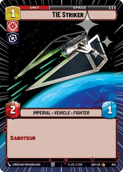 TIE Striker (Hyperspace Foil), Ashes of the Empire 643