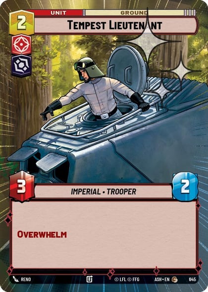Tempest Lieutenant (Hyperspace Foil), Ashes of the Empire 645