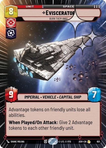 Eviscerator - Burn Them Away (Hyperspace Foil), Ashes of the Empire 651