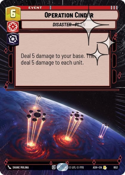 Operation Cinder (Hyperspace Foil), Ashes of the Empire 653