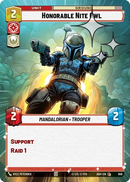 Honorable Nite Owl (Hyperspace Foil), Ashes of the Empire 656