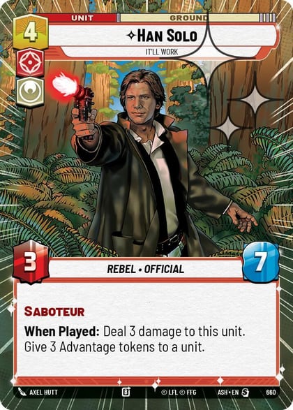 Han Solo - It'll Work (Hyperspace Foil), Ashes of the Empire 660