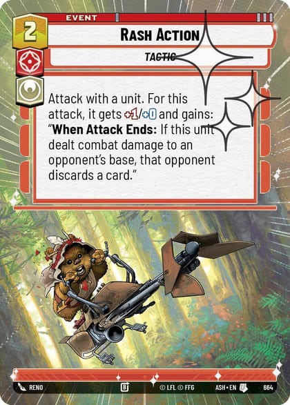 Rash Action (Hyperspace Foil), Ashes of the Empire 664