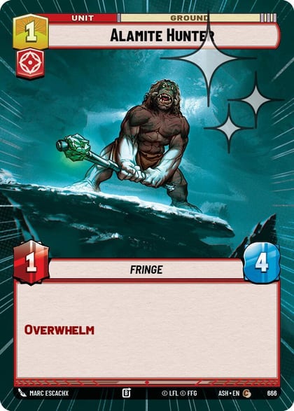 Alamite Hunter (Hyperspace Foil), Ashes of the Empire 666