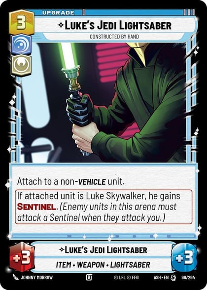 Luke's Jedi Lightsaber - Constructed by Hand, Ashes of the Empire 66/264